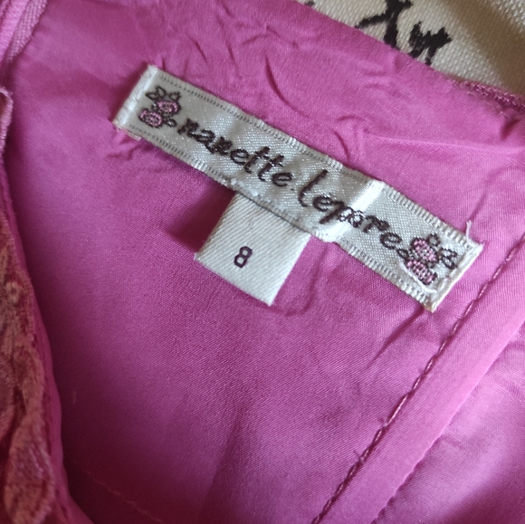 Pink Silky and Lace Top - Picture 3 of 3